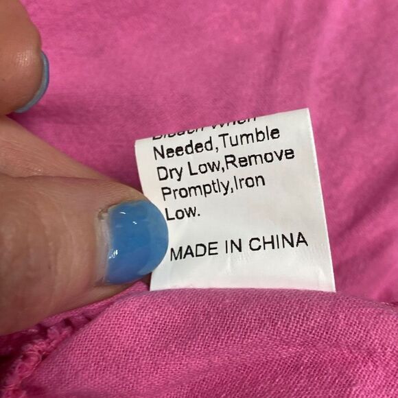 Shein Pink Strapless Crop Top Size Large - Picture 8 of 8